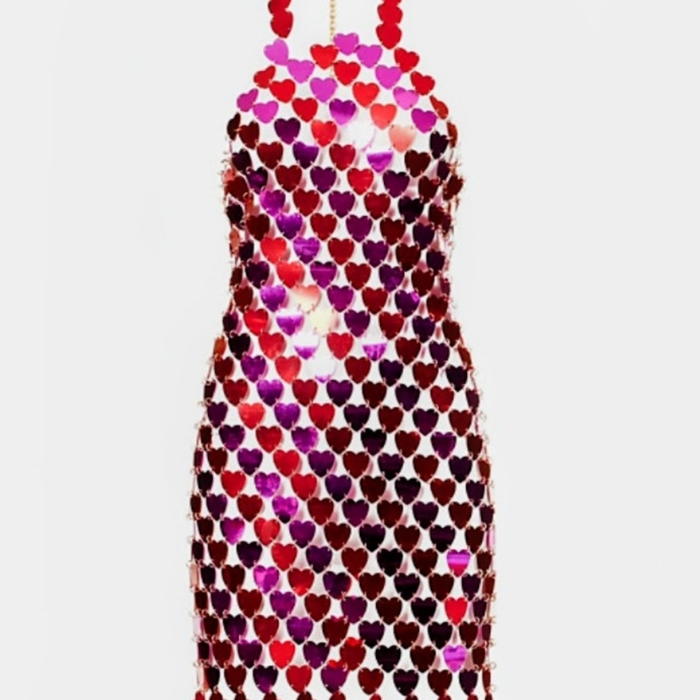 Perfect For New Years Vibrant Sequin Party Dress